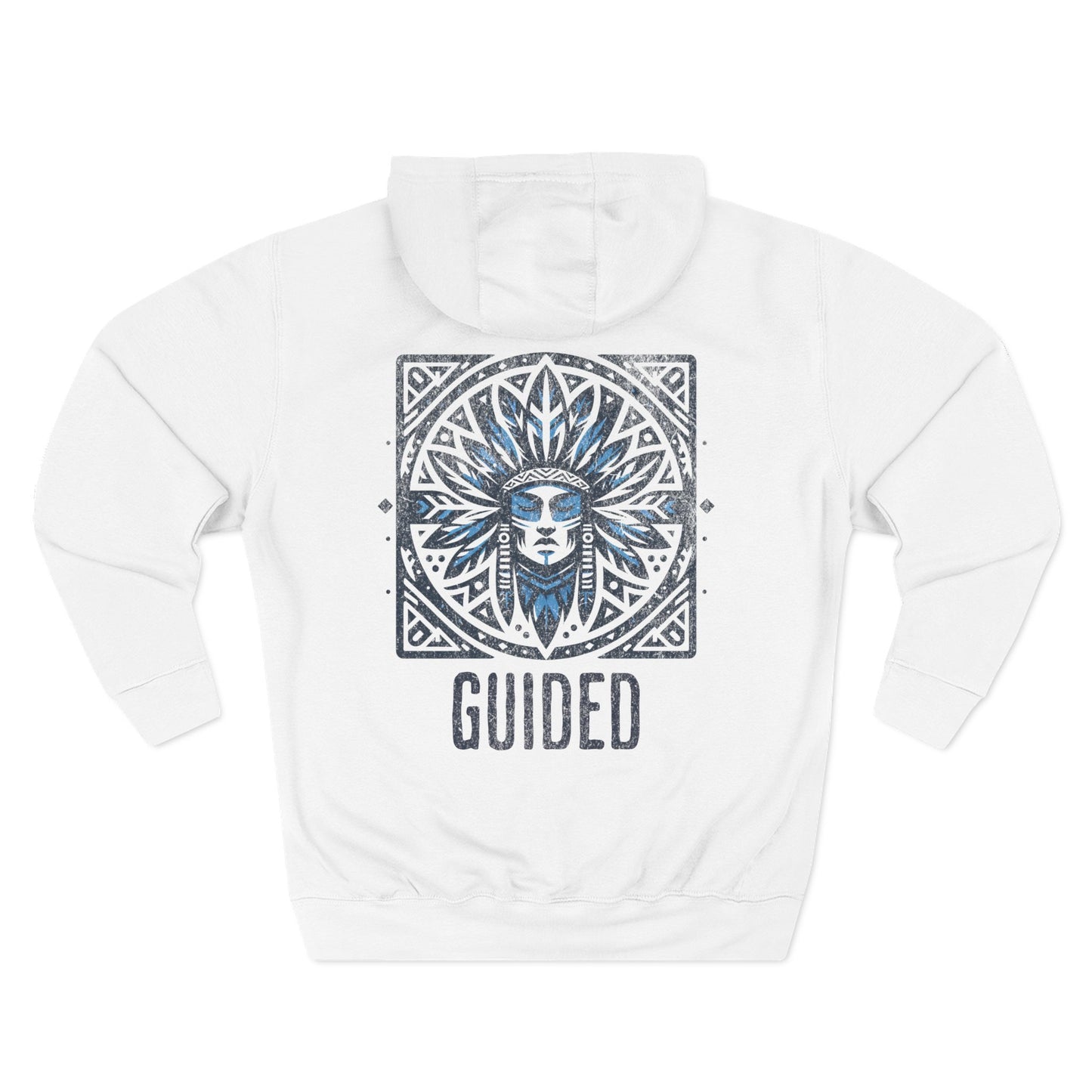 Men's Graphic Hoodie - Cozy Streetwear for Adventures White Back