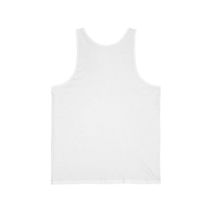 Minimalist Artistic Graphic Unisex Tank Top White Back