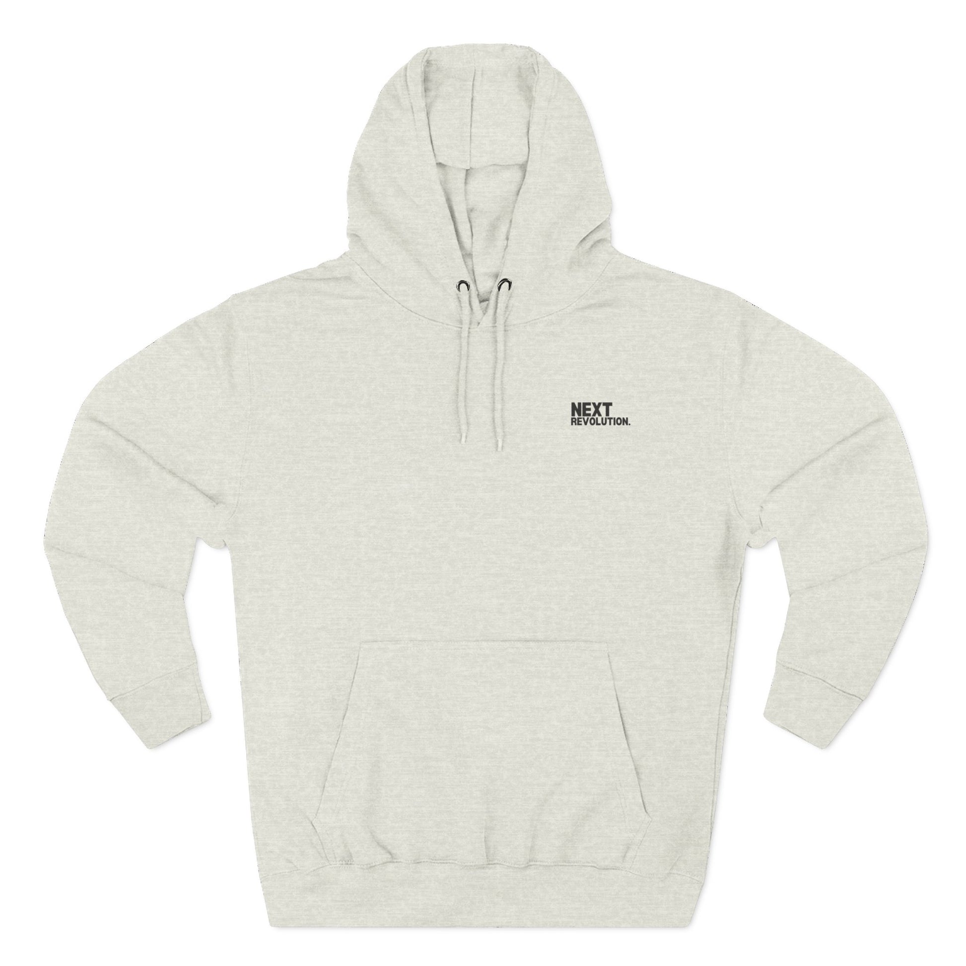 Men's Graphic Hoodie - Cozy Streetwear for Adventures Oatmeal Front