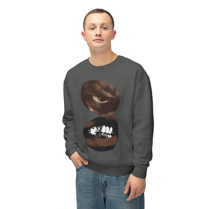 Bold Expression Unisex Sweatshirt Pepper Gray Model