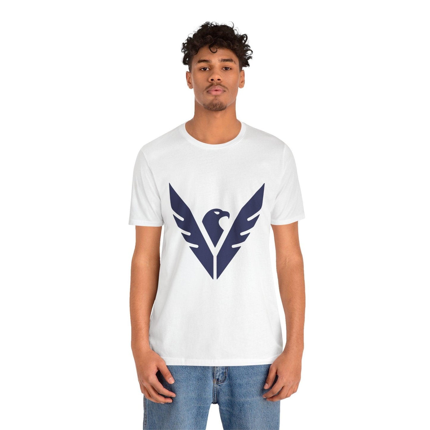 Native American Eagle Wings Men's Graphic T-Shirt White Model