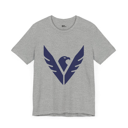 Native American Eagle Wings Men's Graphic T-Shirt Gray Front