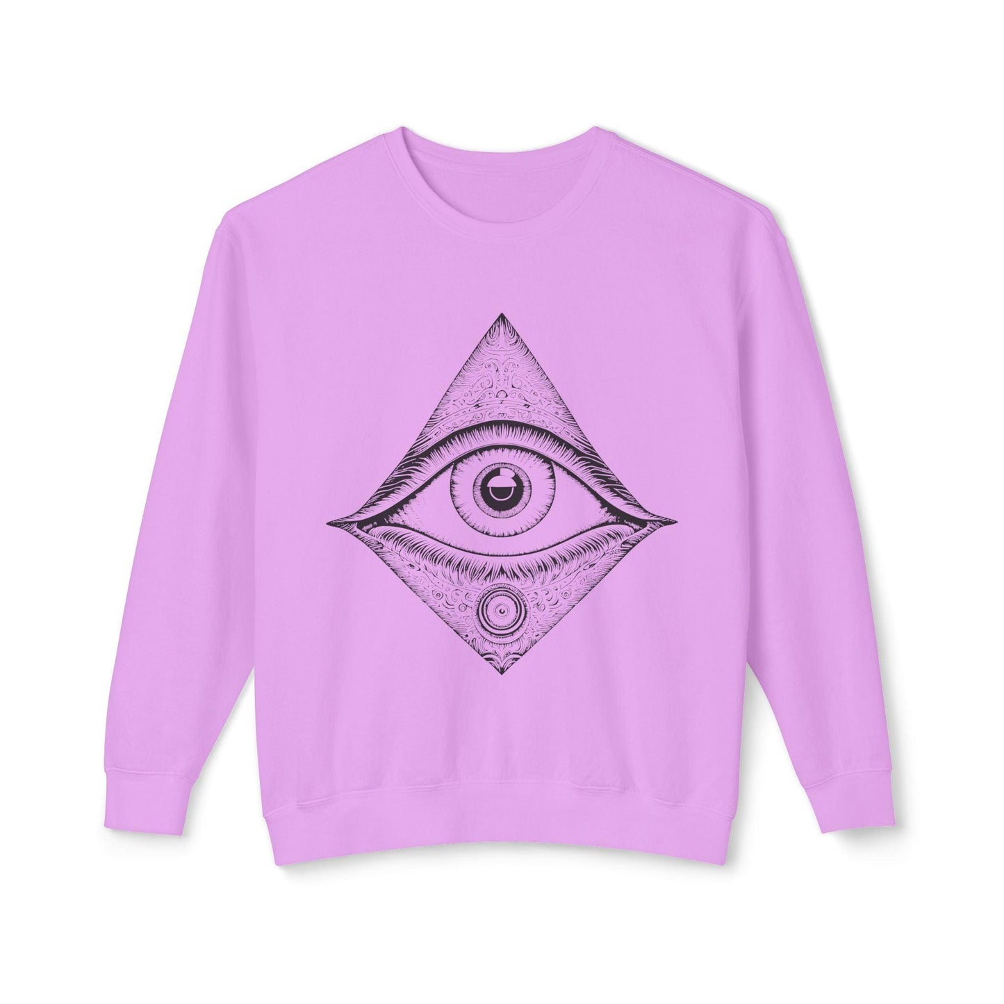 Mystical Eye Unisex Sweatshirt Neon Pink Front