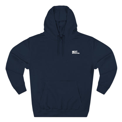 Live Now Love Always Men's Inspirational Hoodie Navy Front