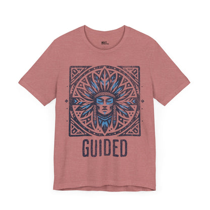 Men's Graphic T-Shirt Tribal Design Mauve Front