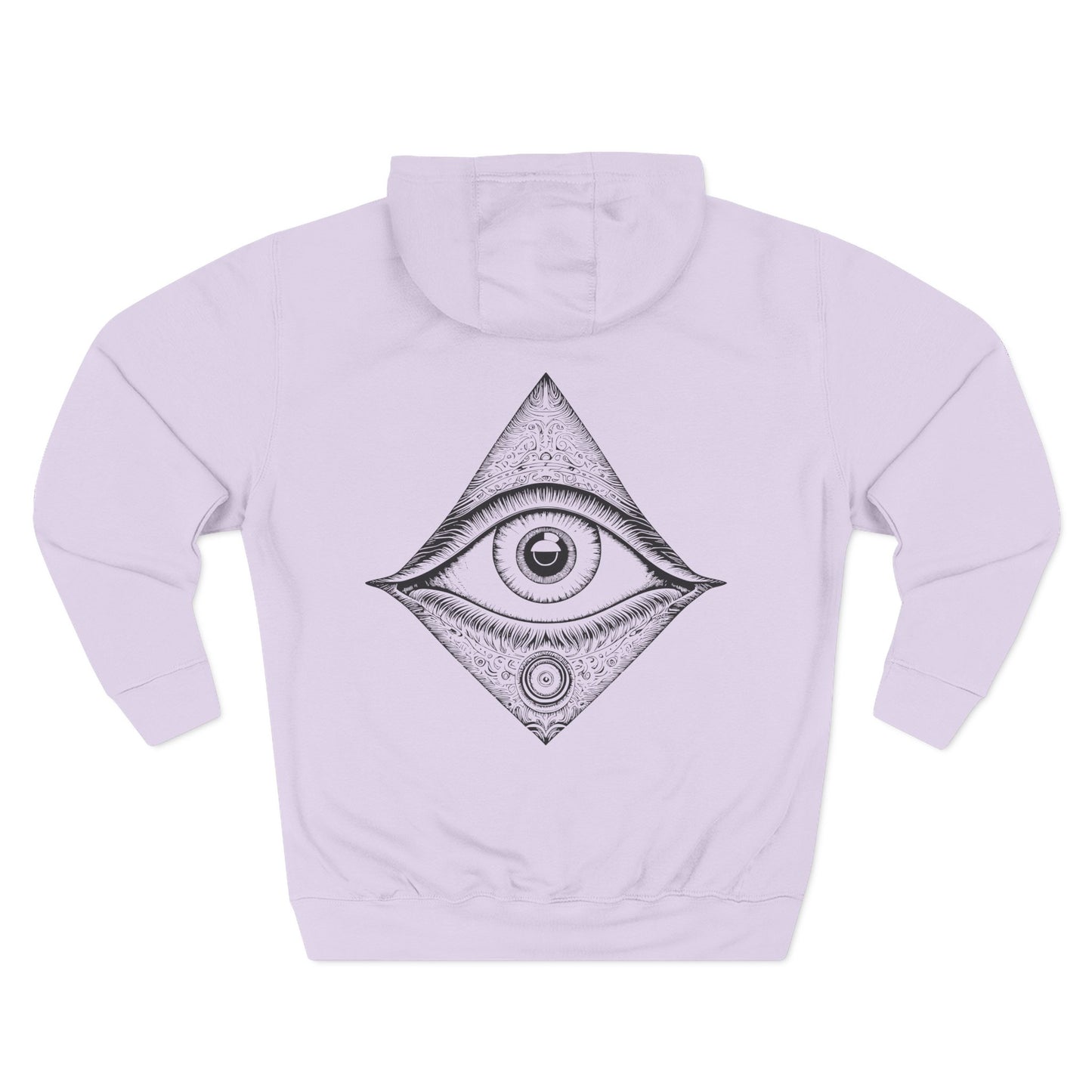 Mystic Eye Women's Graphic Hoodie Lilac Back