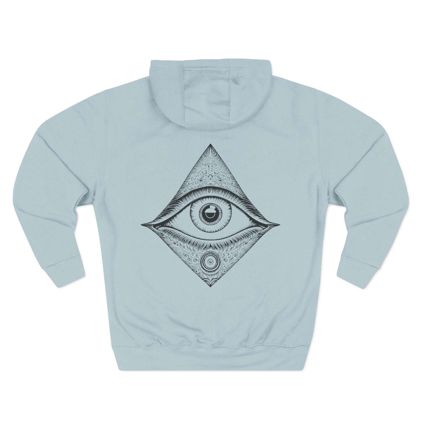 Mystic Eye Women's Graphic Hoodie Blue Mist Back