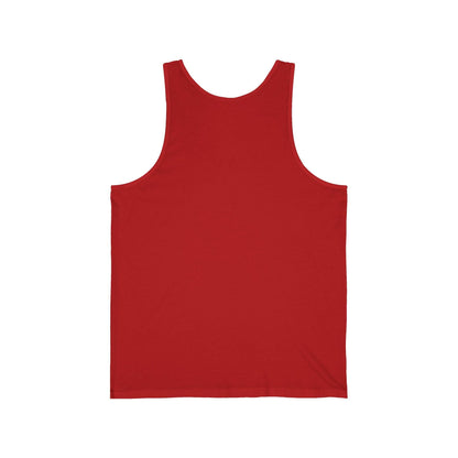 Bold Graphic Edgy Streetwear Style Tank Top Red Back