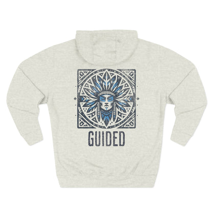 Men's Graphic Hoodie - Cozy Streetwear for Adventures Oatmeal Back