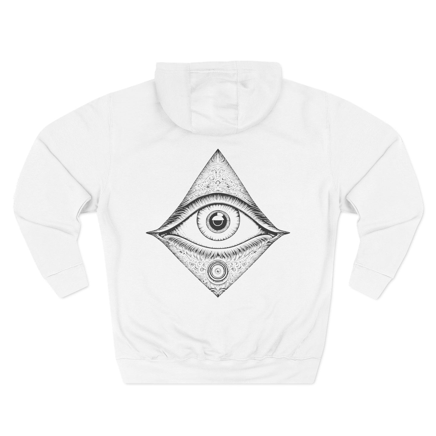 Mystic Eye Women's Graphic Hoodie White Back