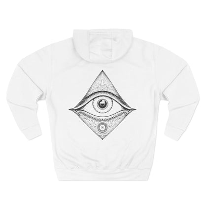 Mystic Eye Women's Graphic Hoodie White Back