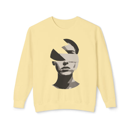 Women's Graphic Sweatshirt Modern Art Design Butter Front