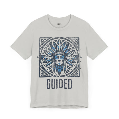 Men's Graphic T-Shirt Tribal Design Silver Front