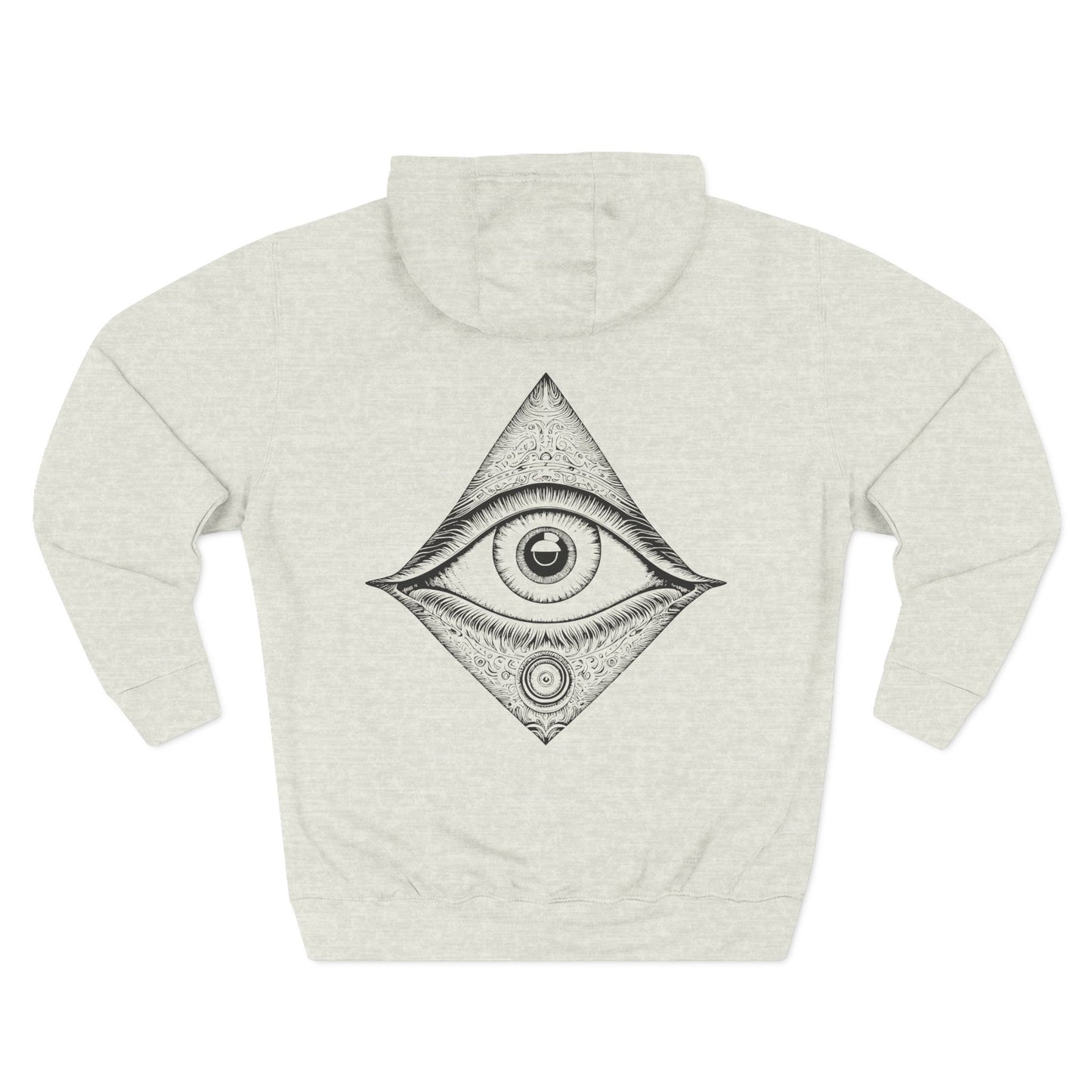 Mystic Eye Women's Graphic Hoodie Oatmeal Back