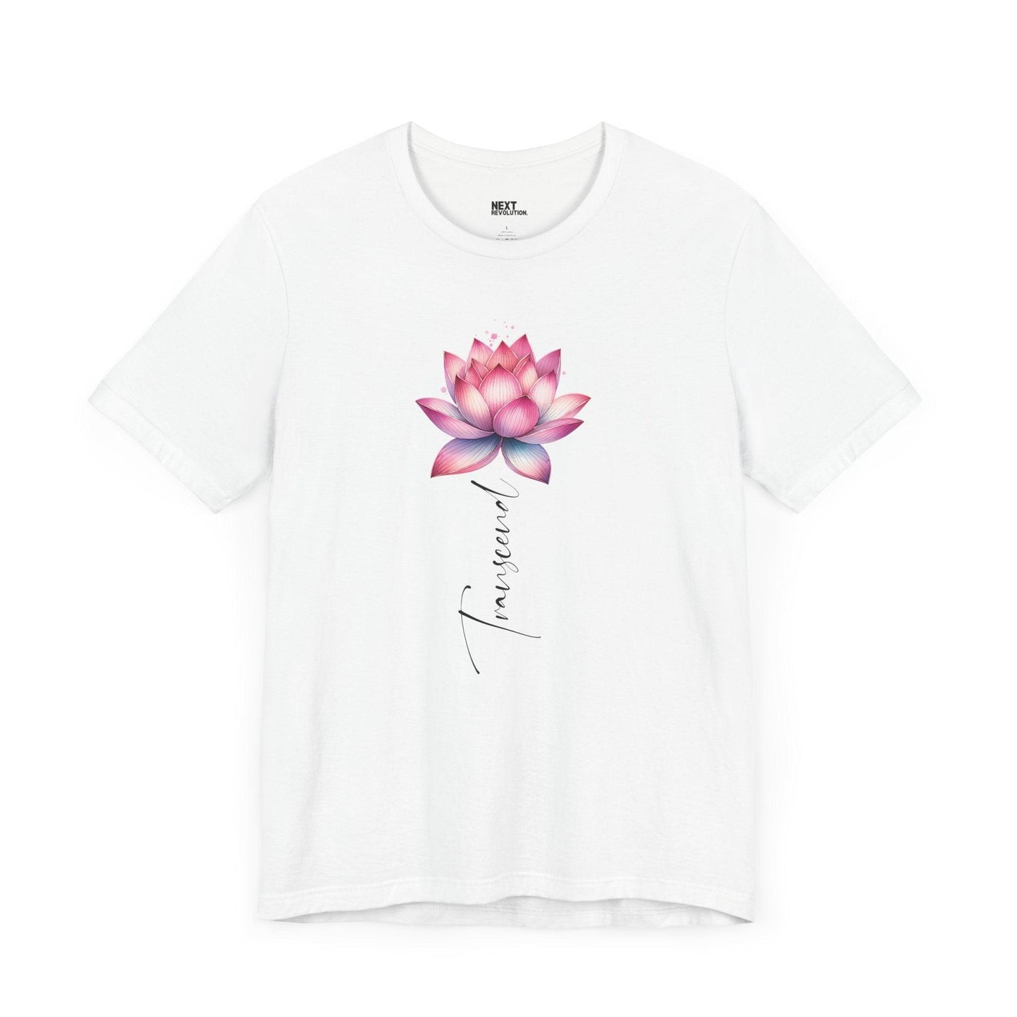 Lotus Transcend Design Women's Cotton T-Shirt White Front