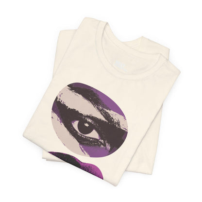 Bold Graphic Cotton Tee Natural Folded