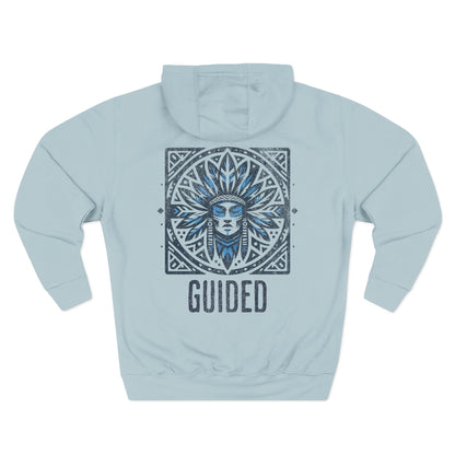 Men's Graphic Hoodie - Cozy Streetwear for Adventures Blue Mist Back