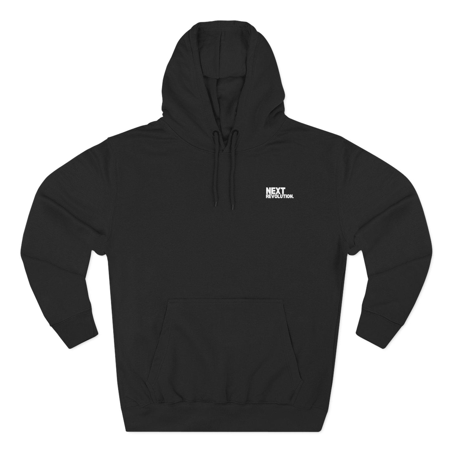 Live Now Love Always Men's Inspirational Hoodie Black Front