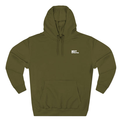 Third Eye Graphic Men's Cotton Hoodie Army Green Front