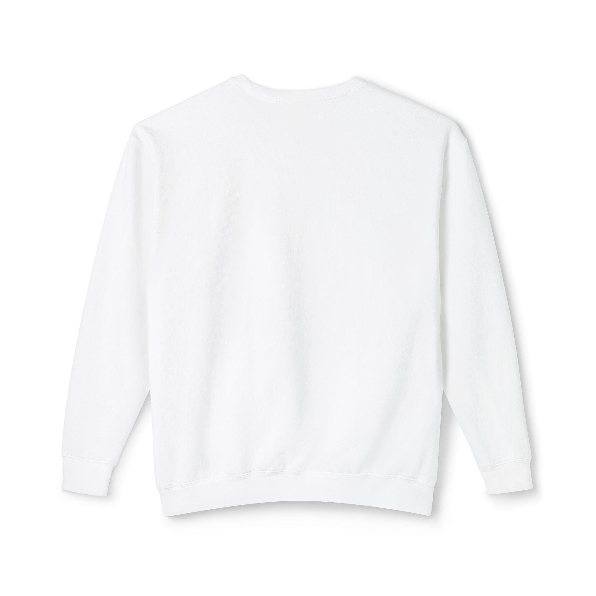 Artistic Shadow Silhouette Design Sweatshirt White Back