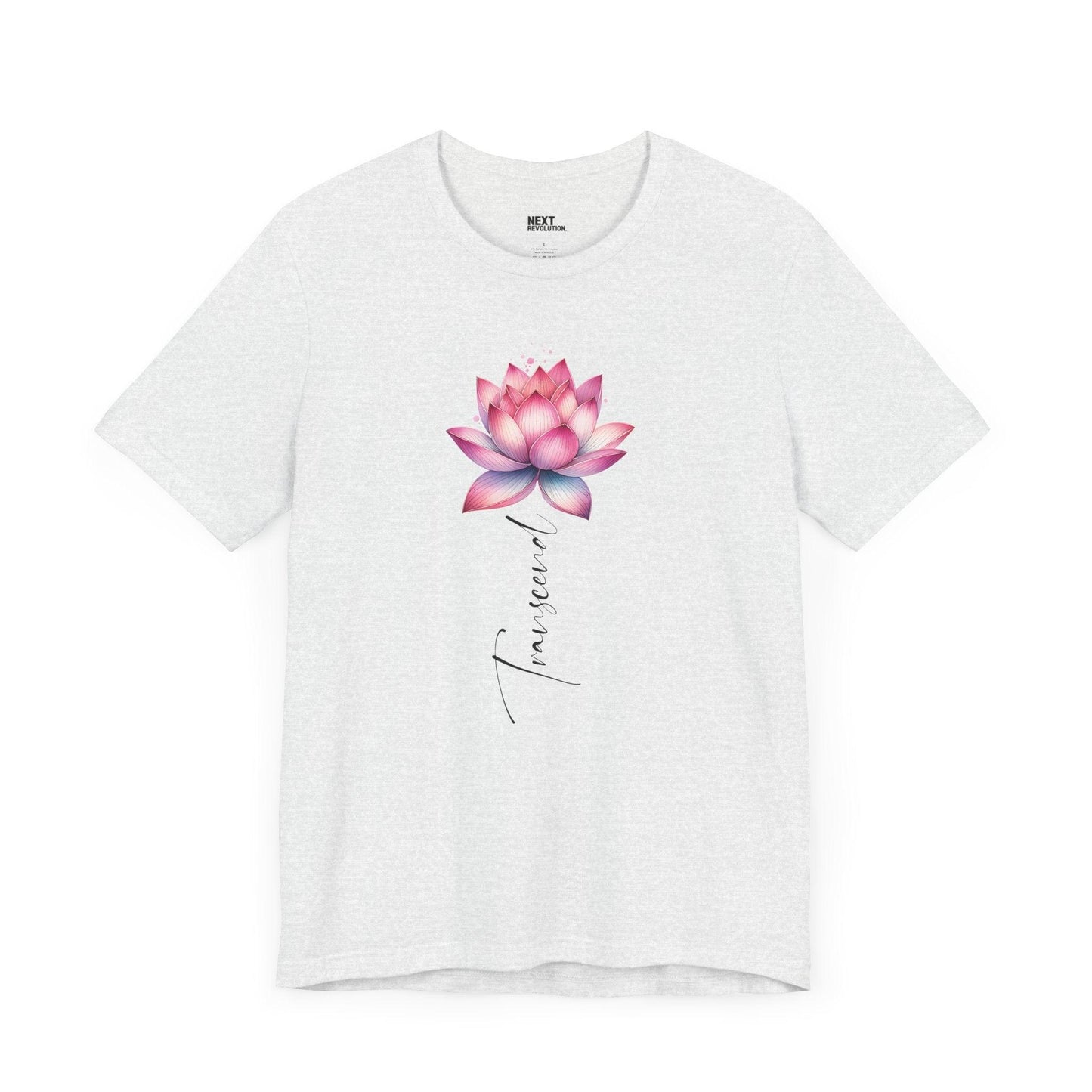 Lotus Transcend Design Women's Cotton T-Shirt Ash Front